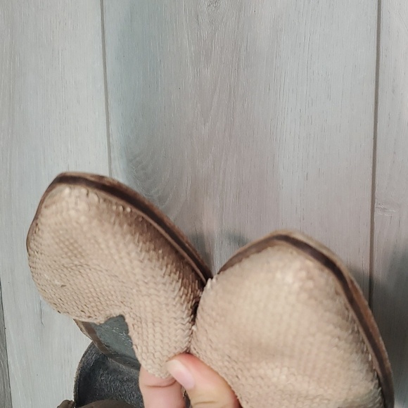 Free People Womens Ankle Leather Pointed Toe Loafer Flats shoes sz 37/6.5-7 - Picture 3 of 13